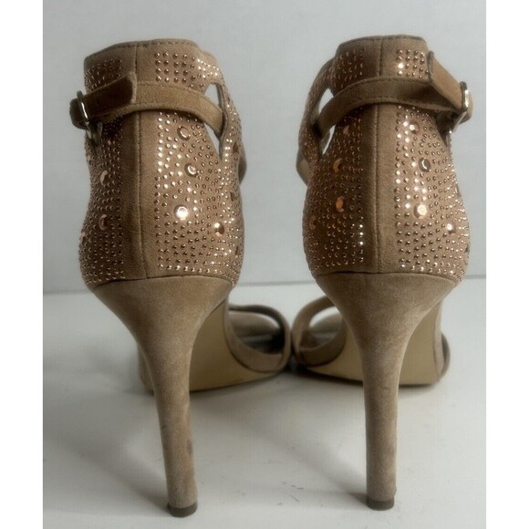 BCBG Paris Womens  Heels. Size 8.5. Adjustable Strap.4 Inch Heel. Studded Detail - Picture 5 of 9